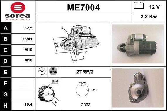 Sera ME7004 - Starter www.molydon.hr