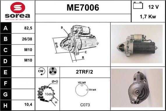 Sera ME7006 - Starter www.molydon.hr