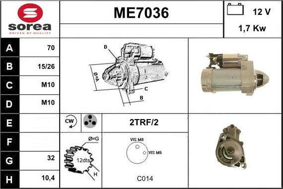 Sera ME7036 - Starter www.molydon.hr