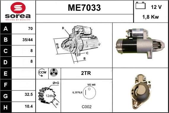Sera ME7033 - Starter www.molydon.hr