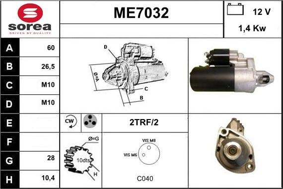 Sera ME7032 - Starter www.molydon.hr