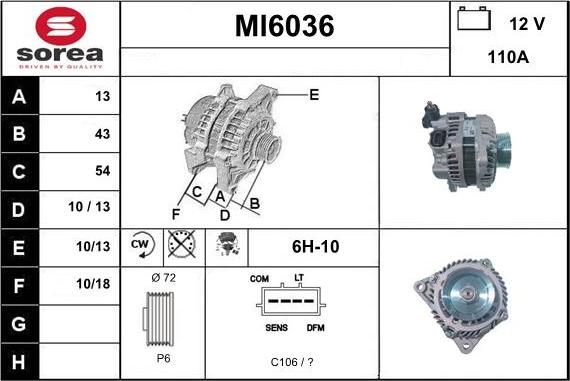 Sera MI6036 - Alternator www.molydon.hr