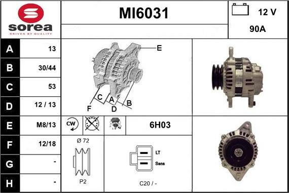 Sera MI6031 - Alternator www.molydon.hr
