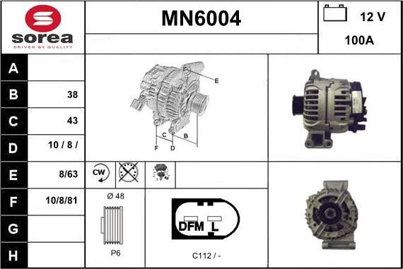 Sera MN6004 - Alternator www.molydon.hr