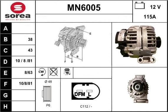 Sera MN6005 - Alternator www.molydon.hr