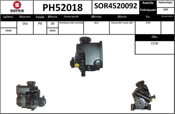 Sera PH52018 - Hidraulična pumpa, upravljanje www.molydon.hr