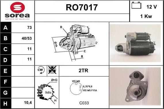 Sera RO7017 - Starter www.molydon.hr