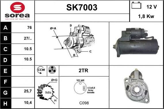 Sera SK7003 - Starter www.molydon.hr