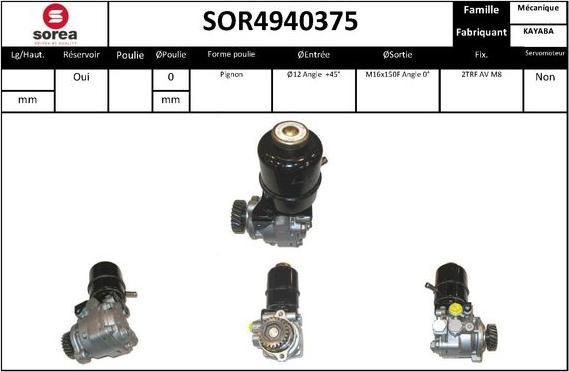 Sera SOR4940375 - Hidraulična pumpa, upravljanje www.molydon.hr