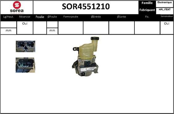 Sera SOR4551210 - Hidraulična pumpa, upravljanje www.molydon.hr