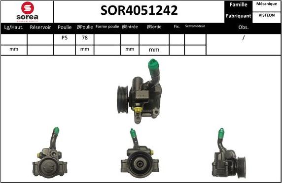Sera SOR4051242 - Hidraulična pumpa, upravljanje www.molydon.hr