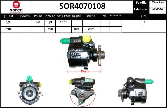 Sera SOR4070108 - Hidraulična pumpa, upravljanje www.molydon.hr