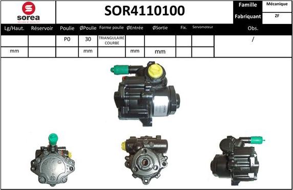 Sera SOR4110100 - Hidraulična pumpa, upravljanje www.molydon.hr
