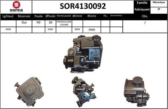 Sera SOR4130092 - Hidraulična pumpa, upravljanje www.molydon.hr