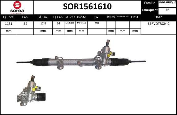 Sera SOR1561610 - upravljački mehanizam www.molydon.hr
