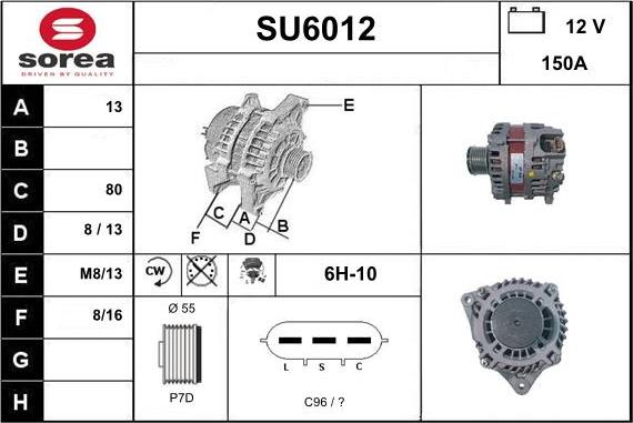 Sera SU6012 - Alternator www.molydon.hr