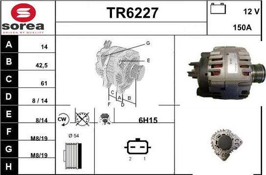 Sera TR6227 - Alternator www.molydon.hr