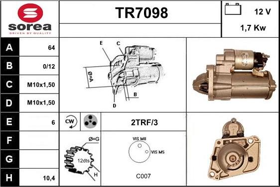 Sera TR7098 - Starter www.molydon.hr