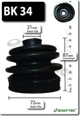 Shaftec BK34 - Manžeta, Pogonska osovina www.molydon.hr