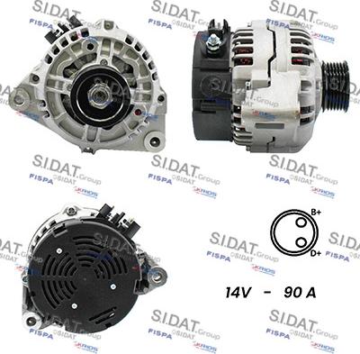 Sidat A12BH0410A2 - Alternator www.molydon.hr