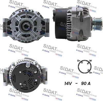 Sidat A12BH0082A2 - Alternator www.molydon.hr
