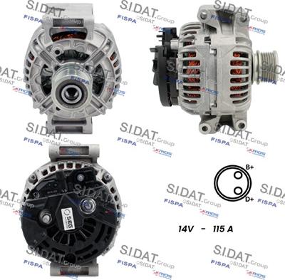 Sidat A12BH0140 - Alternator www.molydon.hr