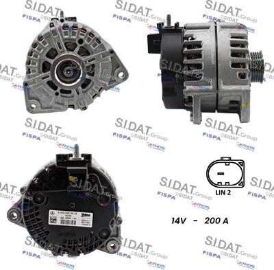 Sidat A12VA1237 - Alternator www.molydon.hr