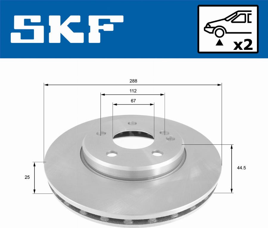 SKF VKBD 80062 V2 - Kočioni disk www.molydon.hr