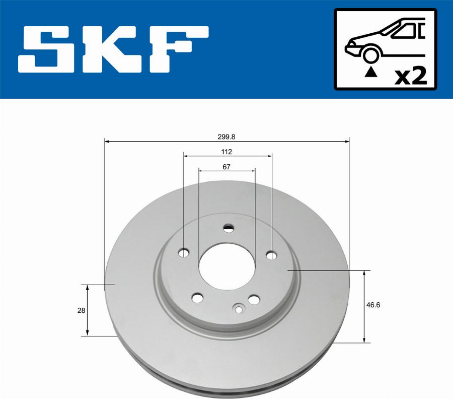 SKF VKBD 80104 V2 - Kočioni disk www.molydon.hr