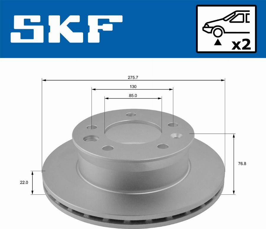 SKF VKBD 80174 V2 - Kočioni disk www.molydon.hr