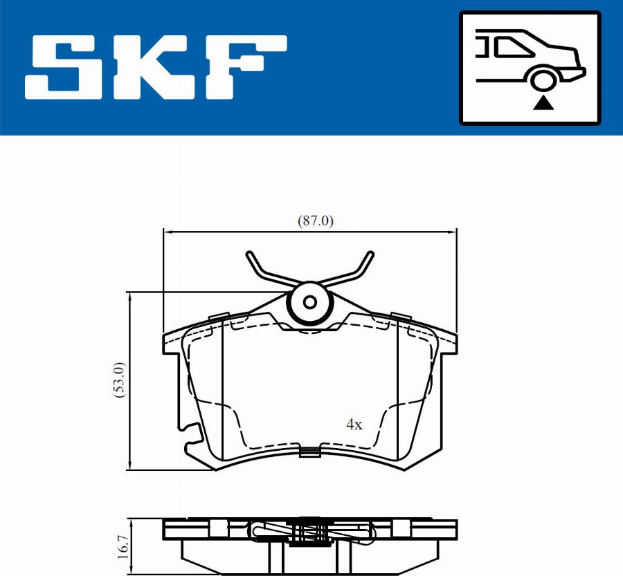 SKF VKBP 90694 - Komplet Pločica, disk-kočnica www.molydon.hr
