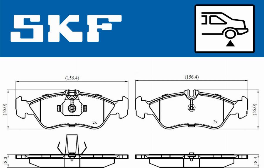 SKF VKBP 90362 - Komplet Pločica, disk-kočnica www.molydon.hr