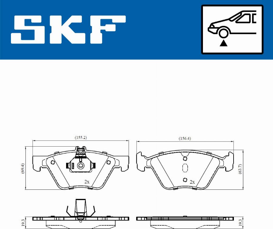 SKF VKBP 80474 - Komplet Pločica, disk-kočnica www.molydon.hr