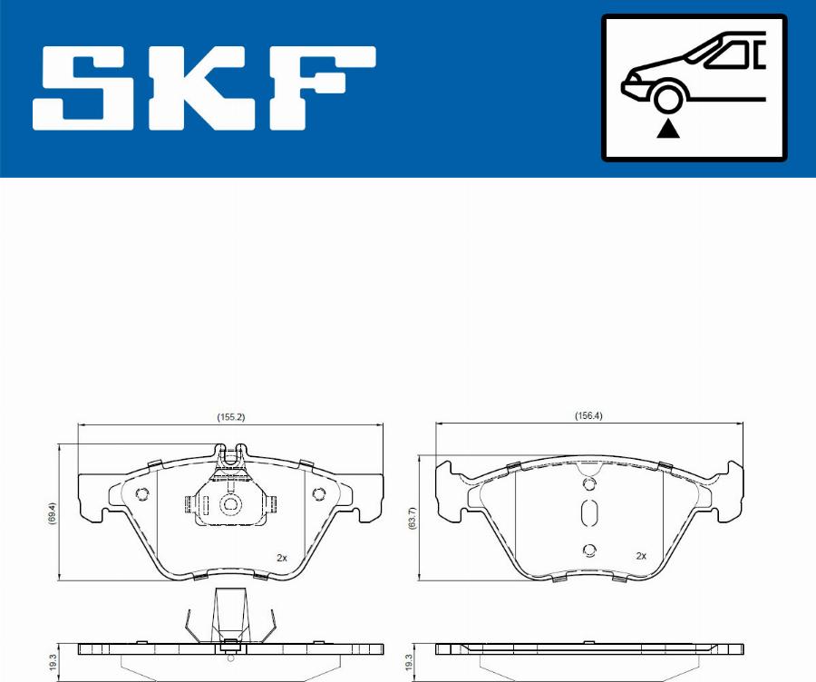 SKF VKBP 81026 - Komplet Pločica, disk-kočnica www.molydon.hr