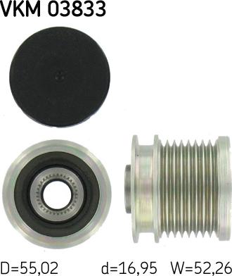 SKF VKM 03833 - Remenica, alternator www.molydon.hr