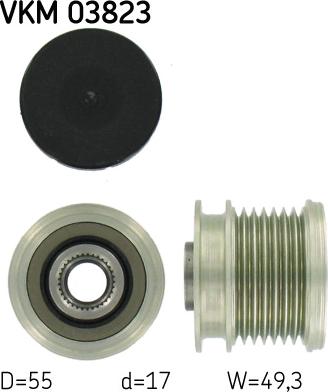 SKF VKM 03823 - Remenica, alternator www.molydon.hr