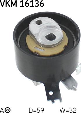 SKF VKM 16136 - Natezač, zupčasti remen  www.molydon.hr