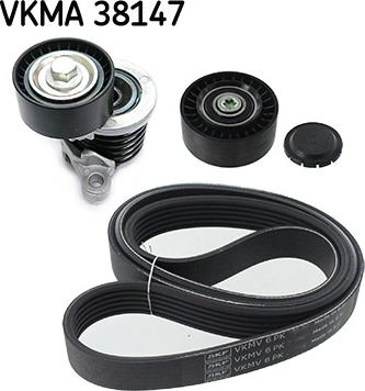 SKF VKMA 38147 - Garnitura klinastog rebrastog remena www.molydon.hr