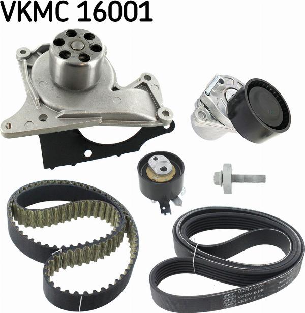 SKF VKMC 16001 - Vodena pumpa sa kompletom zupčastog remena www.molydon.hr