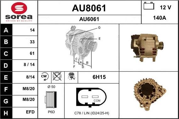 SNRA AU8061 - Alternator www.molydon.hr