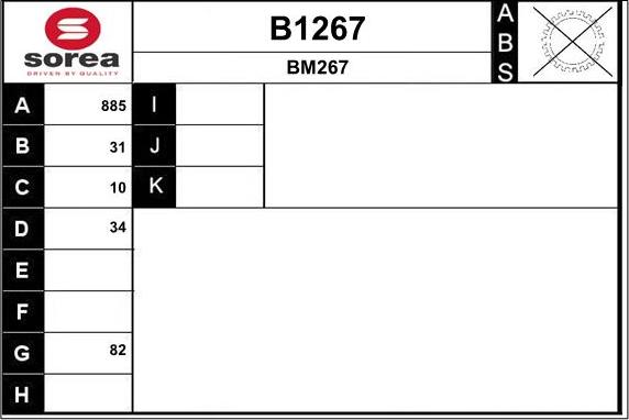 SNRA B1267 - Pogonska osovina www.molydon.hr