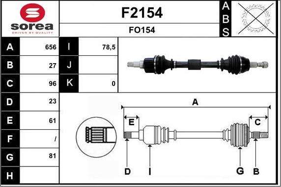 SNRA F2154 - Pogonska osovina www.molydon.hr