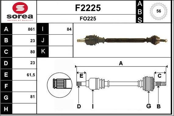 SNRA F2225 - Pogonska osovina www.molydon.hr