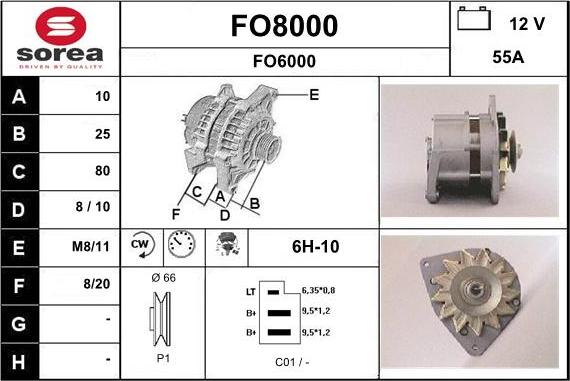 SNRA FO8000 - Alternator www.molydon.hr