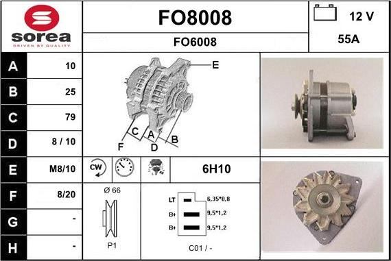 SNRA FO8008 - Alternator www.molydon.hr
