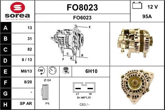 SNRA FO8023 - Alternator www.molydon.hr
