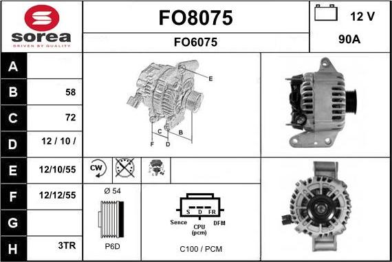 SNRA FO8075 - Alternator www.molydon.hr