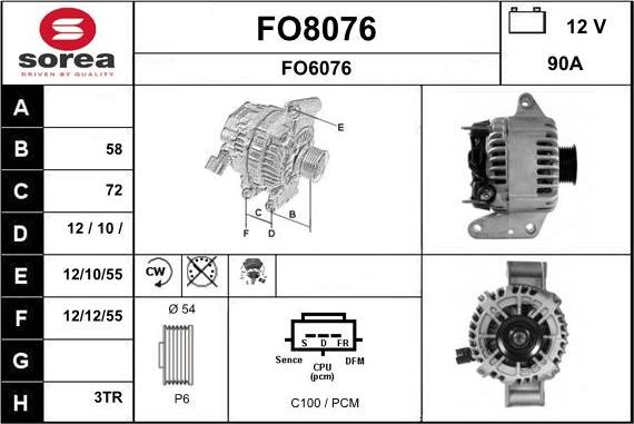 SNRA FO8076 - Alternator www.molydon.hr