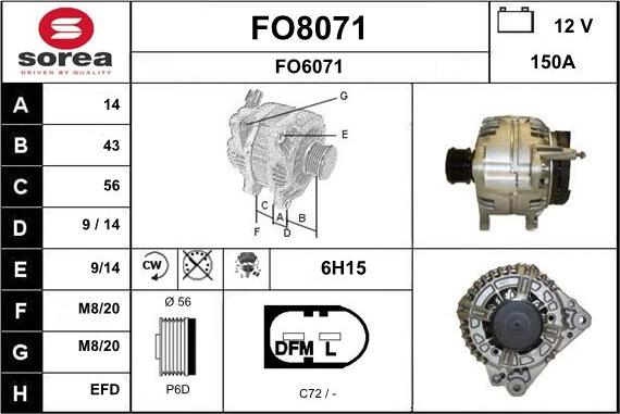 SNRA FO8071 - Alternator www.molydon.hr