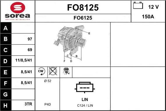 SNRA FO8125 - Alternator www.molydon.hr